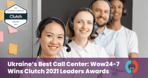 WOW24-7 wins Clutch 2021 leaders awards
